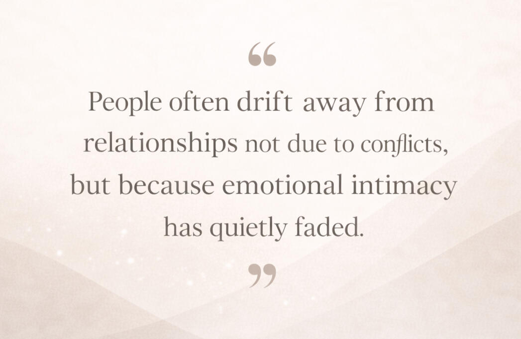 Why people slowly lose feelngs in modern relationships